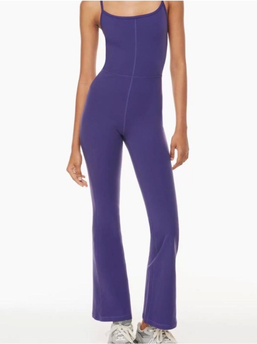 ·Aritzia· Wilfred Free Purple Divinity Kick Athletic Flare Jumpsuit